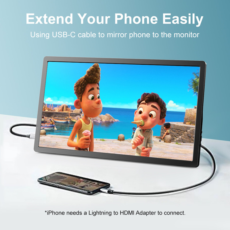 Computer Monitor, Portable Monitor, Type-C Mobile Phone Screen Projection, High-Definition Switch Gaming E-Sports Display Screen Computer Monitor, Portable Monitor, Type-C Mobile Phone Screen Projection, High-Definition Switch Gaming E-Sports Display Screen