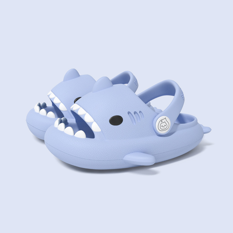 Zapatos de agujero de caída de tiburón transfronterizo para niños 2022 verano nuevos niños EVA zapatos de playa de fondo ligero sandalias de mujer