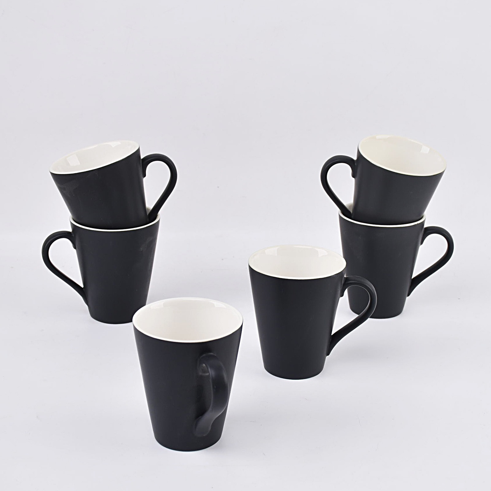 Ceramic black Flared Mug 10 oz coffee mug serving beverages
