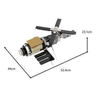 Cross-Border Moc: C9080 the First Space Station: Skylab Spacecraft 1517 Particle Number