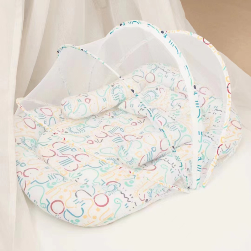 Cross-Border Baby Mosquito Net, Anti-Mosquito, Summer Crib, Foldable and Easy to Store, Baby Bed, Baby Spring Yarn Mosquito Net