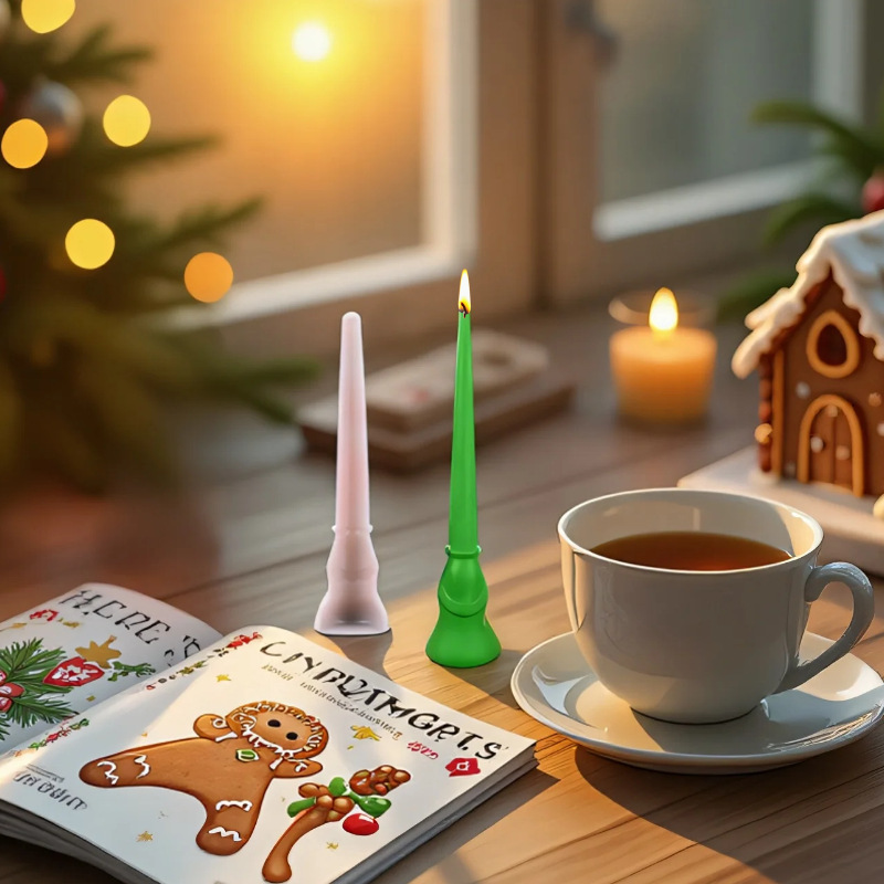 Molde de vela de aromaterapia navideña Sanxin tira larga de silicona regalos DIY