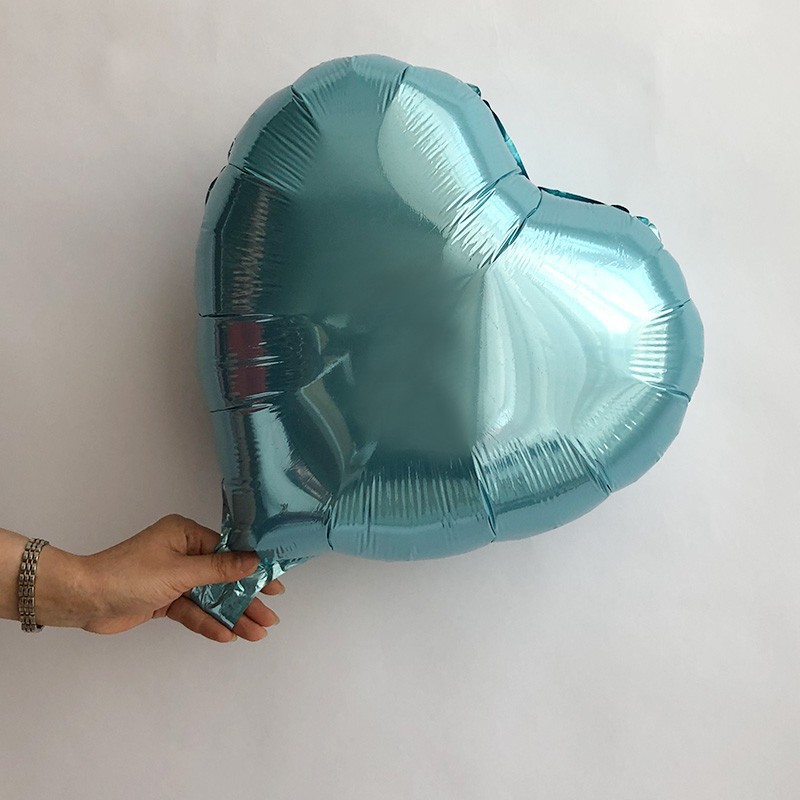 Transfronterizo de 18 pulgadas amor luz versión color sólido oro plata fiesta de cumpleaños decoración papel de aluminio globo de aluminio al por mayor