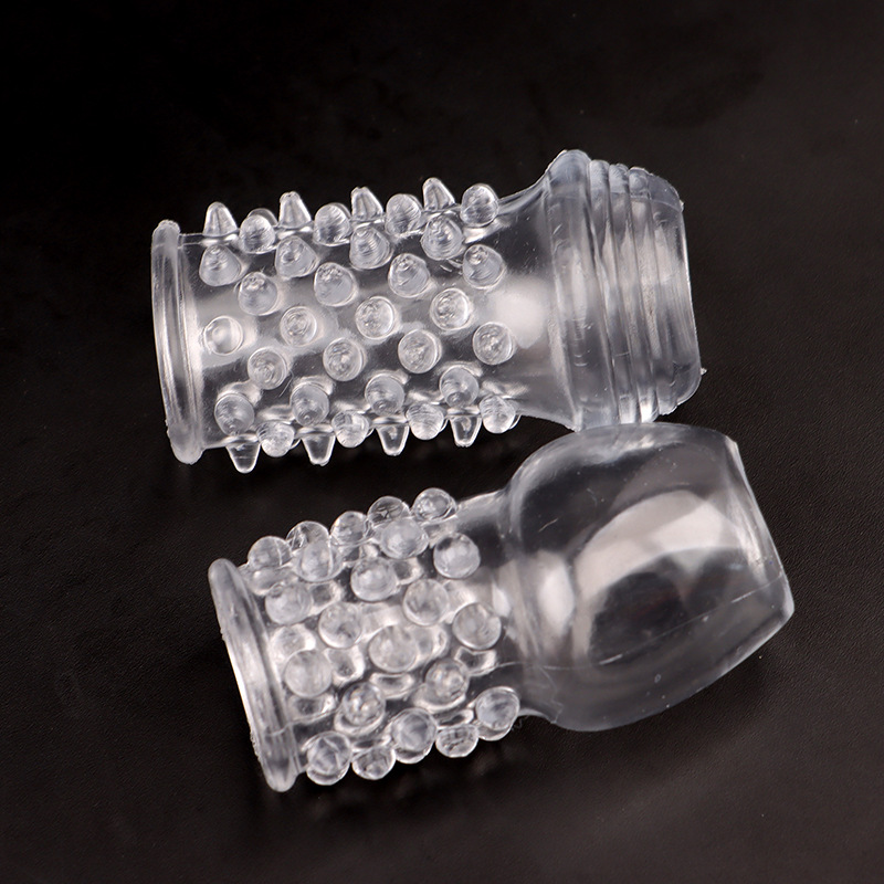Spiked Textured Locking Condom Sleeve, TPE Reusable Extender, Fire Dragon Design — detail image 10