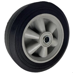 Rubber wheel 8 inch 9 inch 10 inch solid wheel heavy caster tool car tire rubber powder wheel