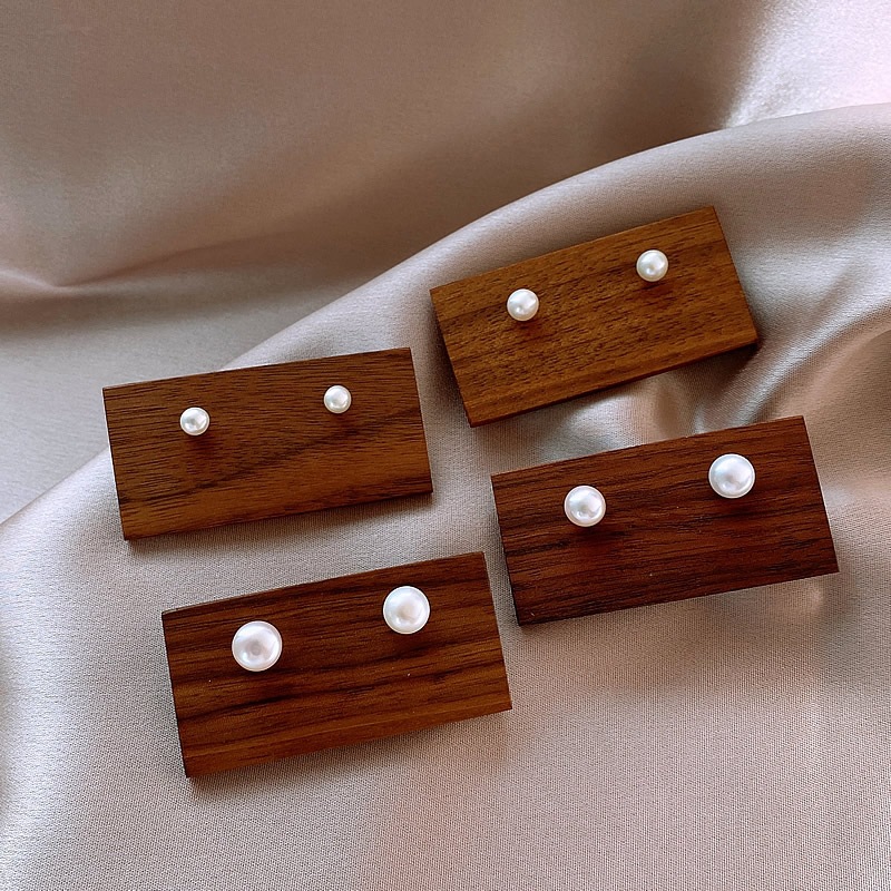 Simple Style Geometric Copper Plating Ear Studs 1 Pair