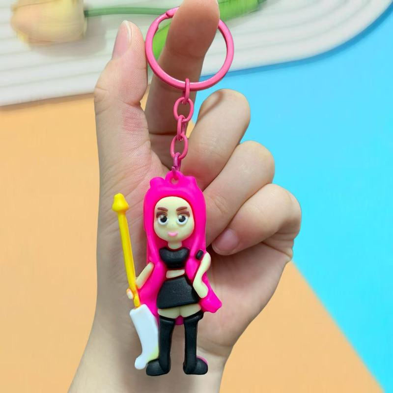 跨境热品KPOP猎魔女团公仔汽车钥匙扣包包挂饰PVC软胶潮玩小礼品|undefined
