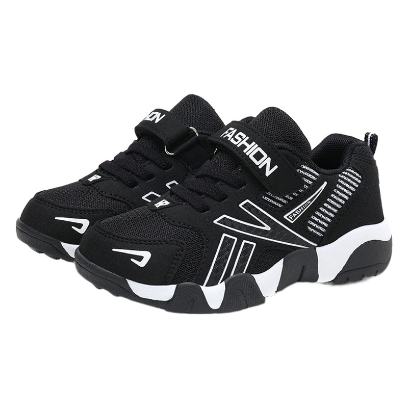 Niños Zapatos Niños zapatilla de deporte primavera y otoño malla transpirable moda cuero superficie medio y grande