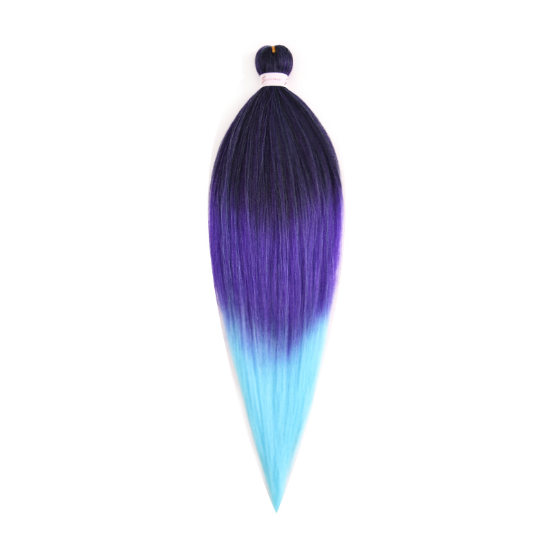 EZ Trenza PVC ignífugo a baja temperatura fibra multicolor flojo gran ganchillo de trenza fábrica de cabello recto un cabello