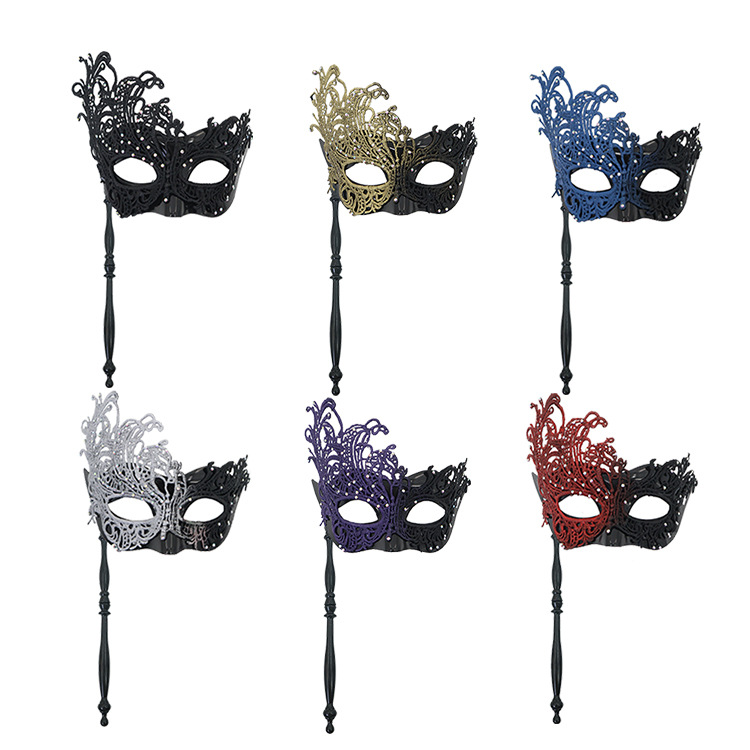 Fábrica directa nueva máscara de mano de encaje de Phoenix para Halloween máscaras de fiesta europea y americana