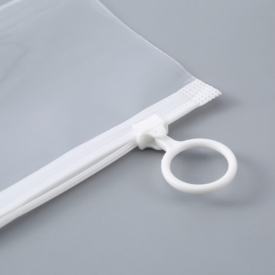 PPE high-permeability clothing ziplock bag stationery jewelry decoration accessories packaging bag waterproof antifouling simple pull ring bag