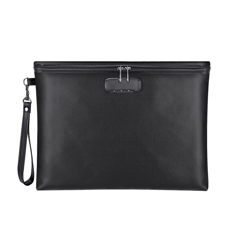 Amazon's Best-Selling Fireproof Document Bag with Lock, Fireproof and Waterproof Wallet Document Bag with Zipper Closure