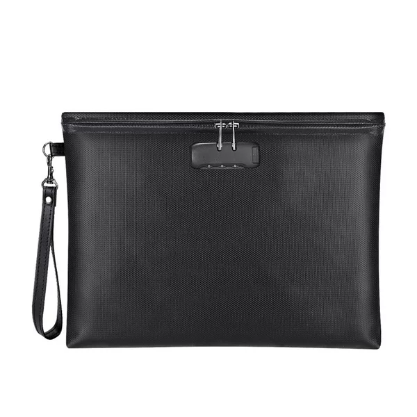Amazon's Best-Selling Fireproof Document Bag with Lock, Fireproof and Waterproof Wallet Document Bag with Zipper Closure