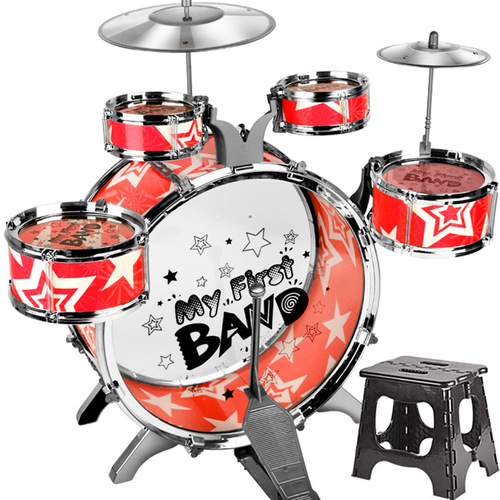 Children's drum set for 3-6 years old beginners jazz drum music percussion instrument set children's toys street stall wholesale