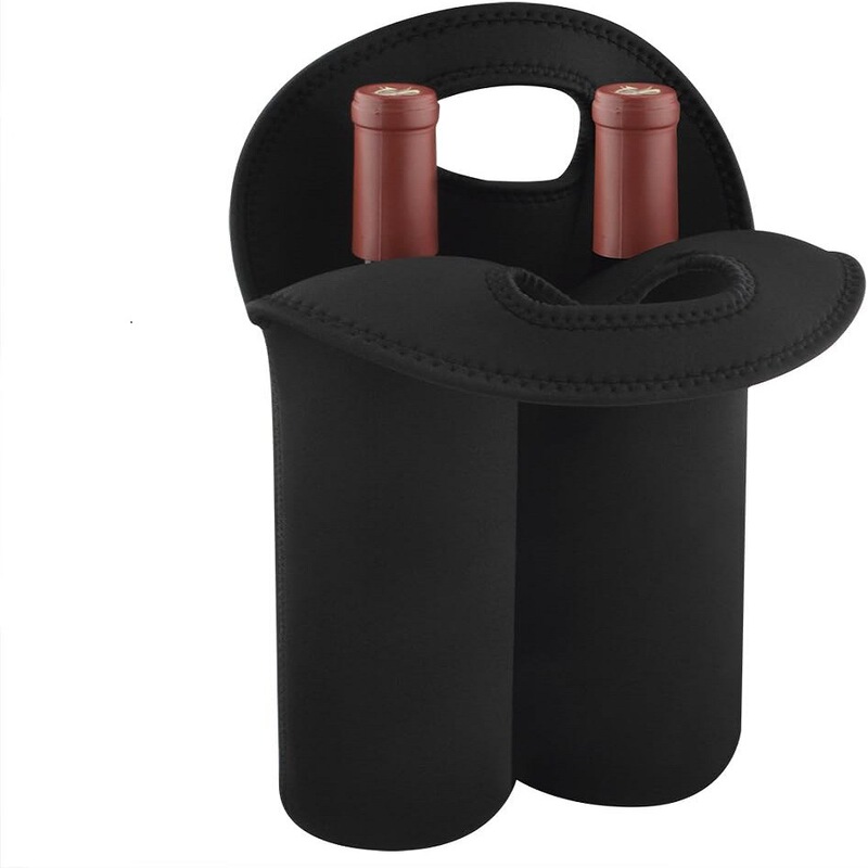 Rubber Wine Bottle Cover for Two Bottles with Handle, Insulated Cup Cover, Multiple Colors Available, Portable for Outdoor Use Rubber Wine Bottle Cover for Two Bottles with Handle, Insulated Cup Cover, Multiple Colors Available, Portable for Outdoor Use