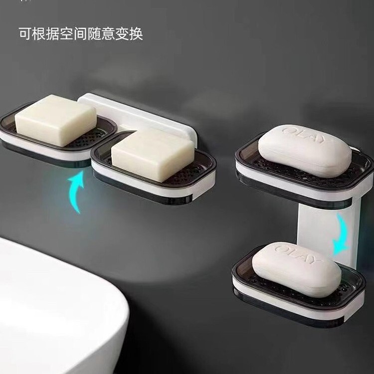 厂家供应跨境浴室壁挂式肥皂盒不积水香皂盒沥水收纳架子沥水架|undefined