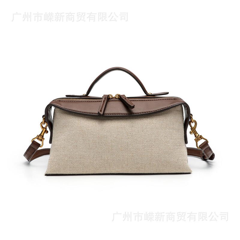 Zr Home 2025 Autumn New Women's Bag Extended Urban Casual Canvas Handbag Fashion Versatile Single Shoulder Crossbody Bag