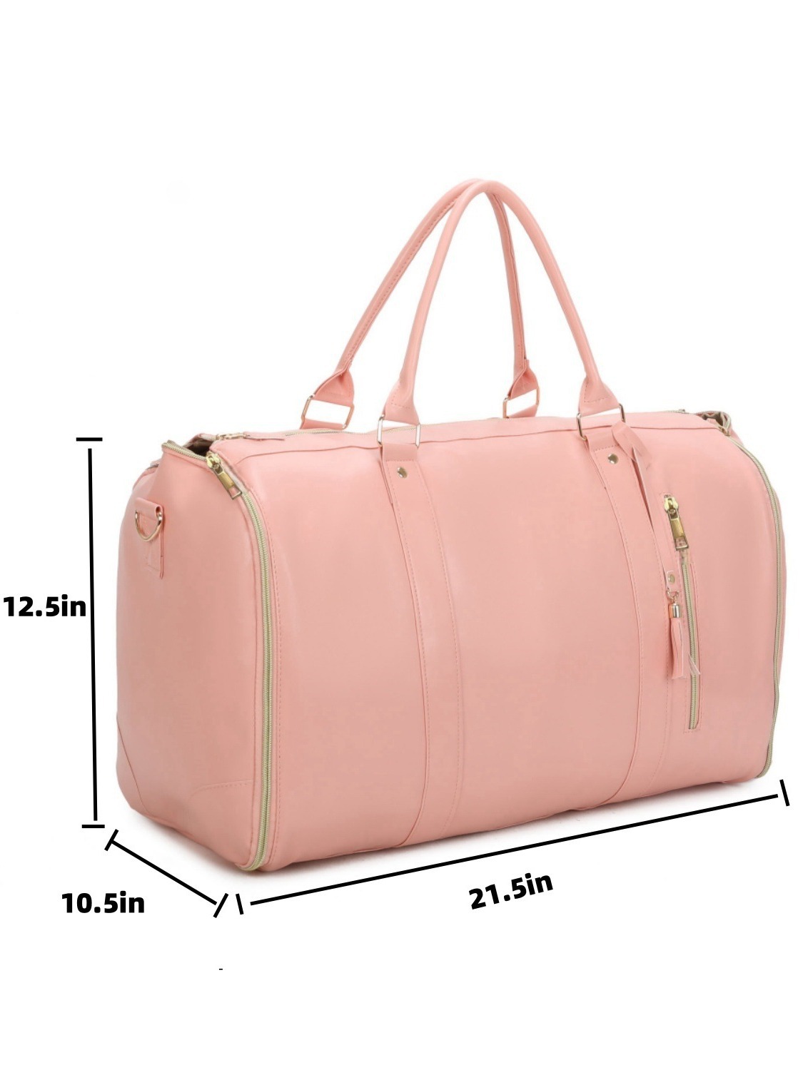 Fábrica de Amazon viajar conveniente bolsa de ropa de mano grande bolsa de cuero PU moda femenina