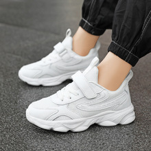 儿童运动鞋2025春季新款男童白色百搭跑步鞋女童百搭校园小白鞋潮