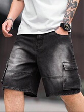 N 60197 American Style Loose Fit Shorts ��ʽţ�ж̿� ר