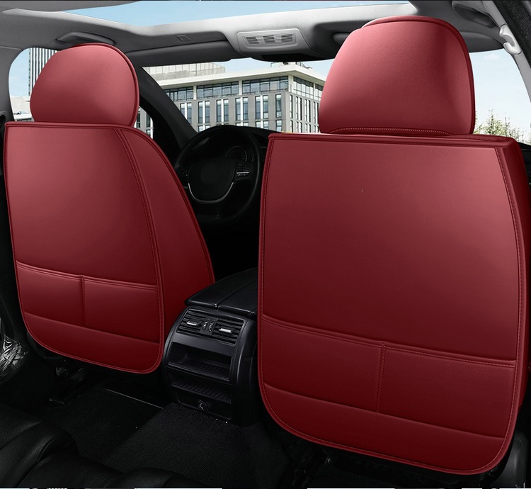 New Foreign Trade Full Leather Car Seat Cushion, Car Seat Cover, Four-Season Full Surround Car Seat Cushion, Temu Amazon Factory