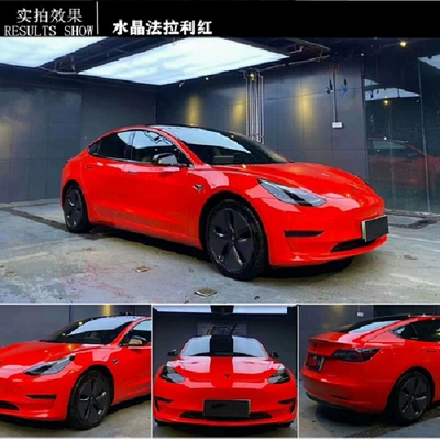 Auto Color Change Film, Two-Color Super Matte Crystal Amg Mountain - pet-crystal-ferrari-red-double-layer-152m-17m-white-label-flawless