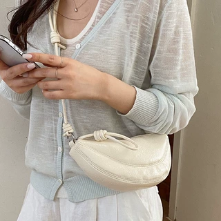 饺子包女厂家定制亮面软皮单肩斜挎包韩系简约高级感通勤百搭小包
