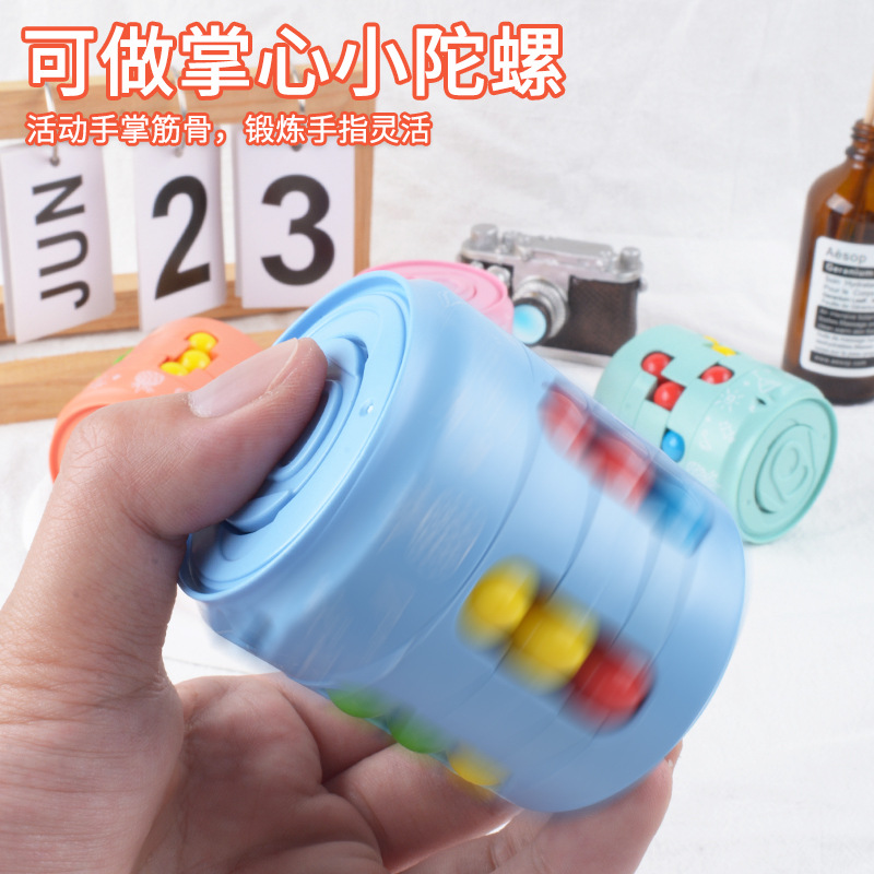 Tiktok popular desarrollo de inteligencia para niños artefacto de descompresión dedo giroscopio puede cubo juguete educativo