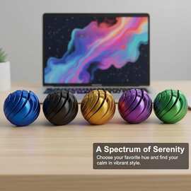 跨境新品 Slime Ball Fidget Toy 3D打印催眠粘液球旋转球