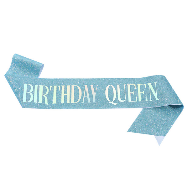 Cross-border birthday party glitter shoulder strap etiquette belt…