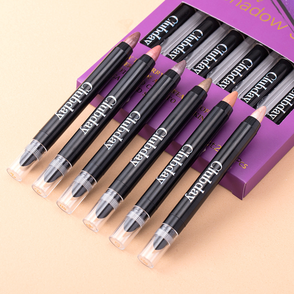 Cross-border bestseller Eye shadow stick, pearlescent eye shadow pen, high-gloss brightening, non-smudging eye makeup set Eye Shadow undefined