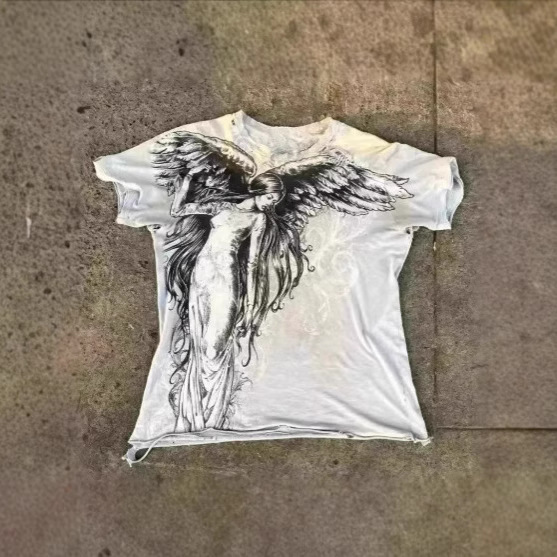 Hot 2025 Street Short Sleeve Y2K Men's 3D Printed T-Shirt Original Gothic Crew Neck New Men's Short Sleeve