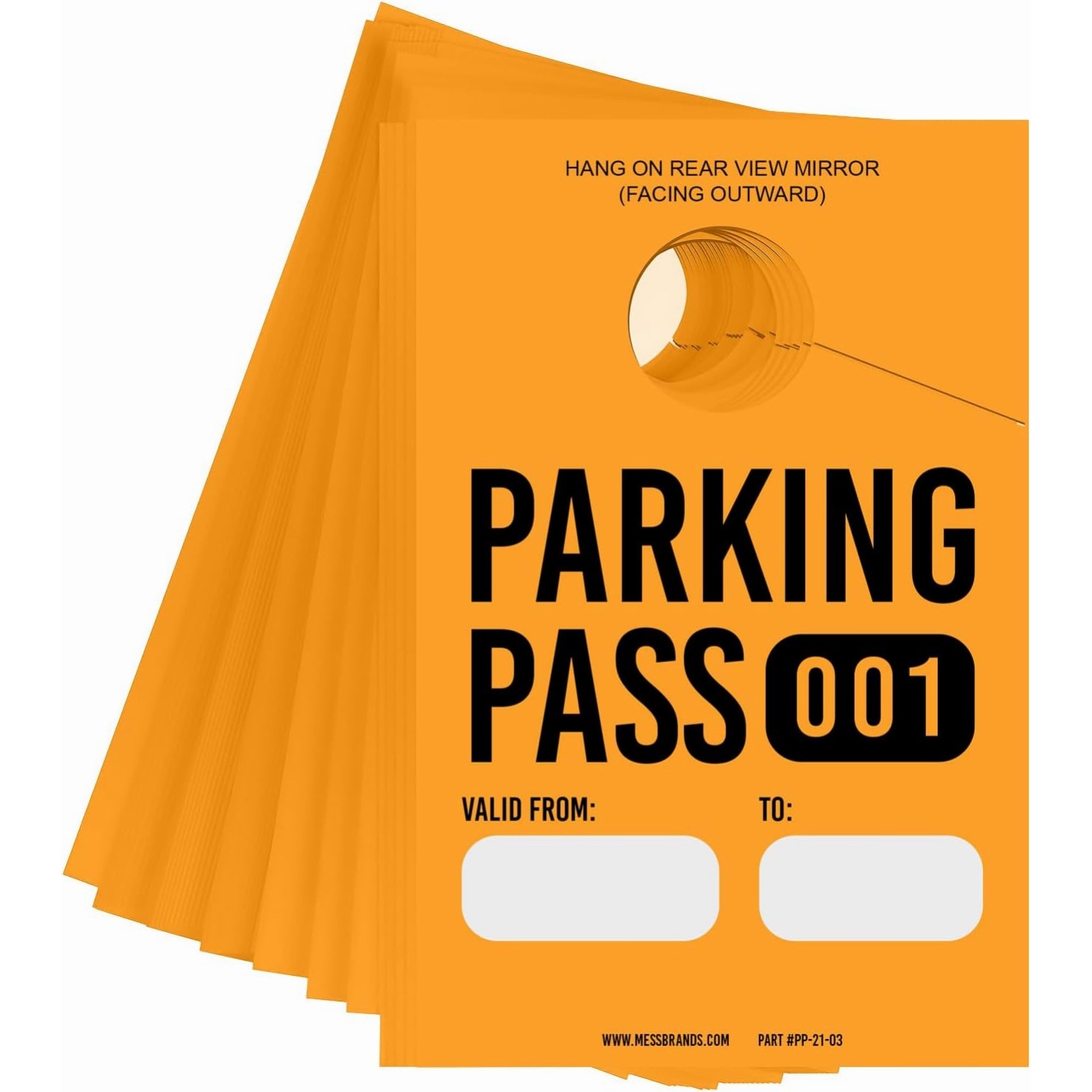 跨境热销橙色pp停车许可证挂牌停车场汽车通行证吊牌临时停车标牌