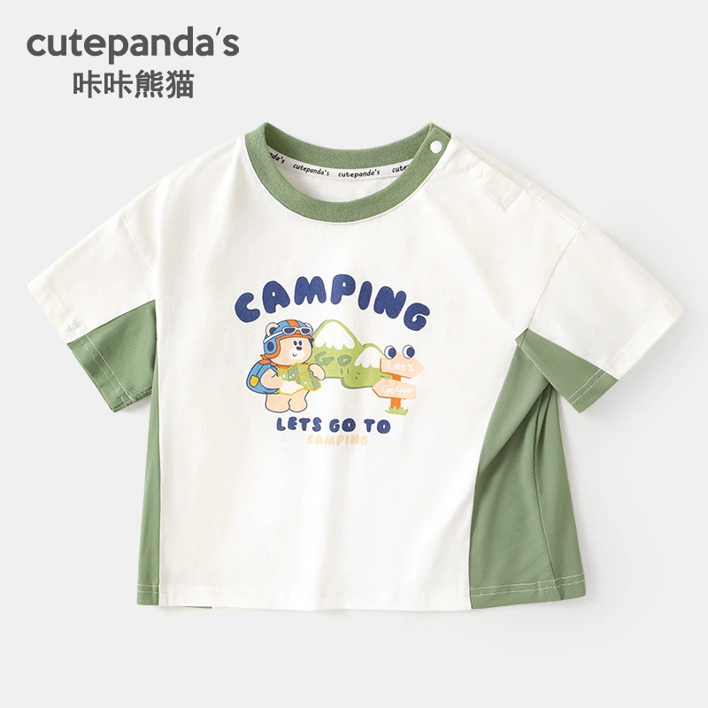 Short Sleeve T-Shirt Boys, Summer Casual Tee, Lightweight, Sizes 73–120 cm