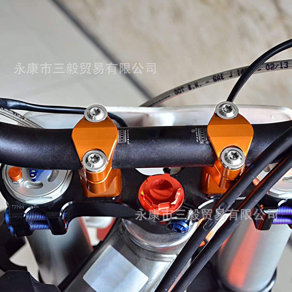 Modificación de motocicletas de 28 mm manillar código de elevación CNC bloque de prensa para KTM EXC XCW Huswana Gasgas