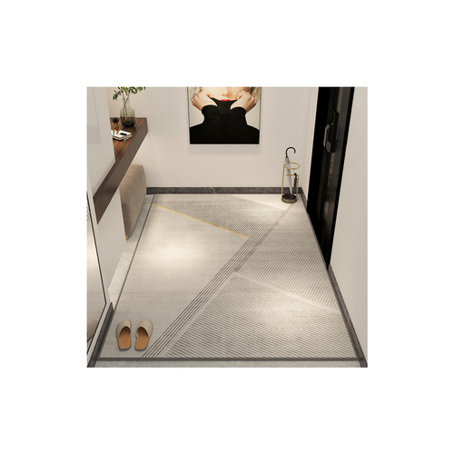 Nordic simple home entrance crystal velvet floor mats can be cut and stain-resistant, water-absorbent and non-slip entrance floor mats