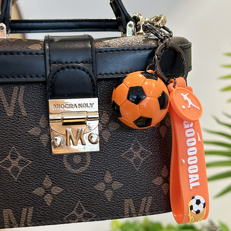유럽 월드컵 시뮬레이션 미니 축구 키 체인 축구 기념품 선물 아크릴 배낭 펜던트