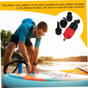 Sup Paddle Board Air Valve Adapter Multi-Functional Conversion Head Rowing Boat Rubber Boat Inflatable Tent Inflatable Bed Suitable