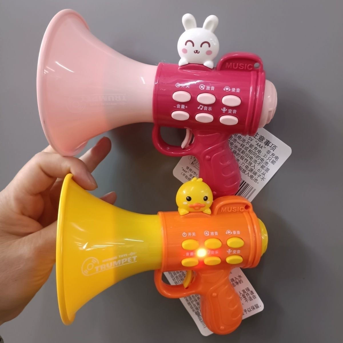 Детский забавный микрофон для друга, труба, игрушка, утка