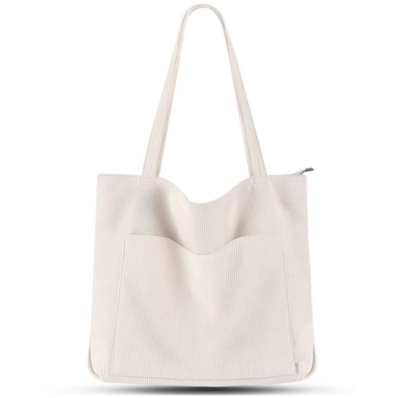 В наличии новая женская сумка из вельвета, большая, на плечо, с молнией и карманом, для колледжа и работы