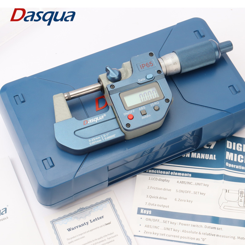 达时科防水防油数显外径千分尺高精度0.001电子螺旋测微器仪卡尺