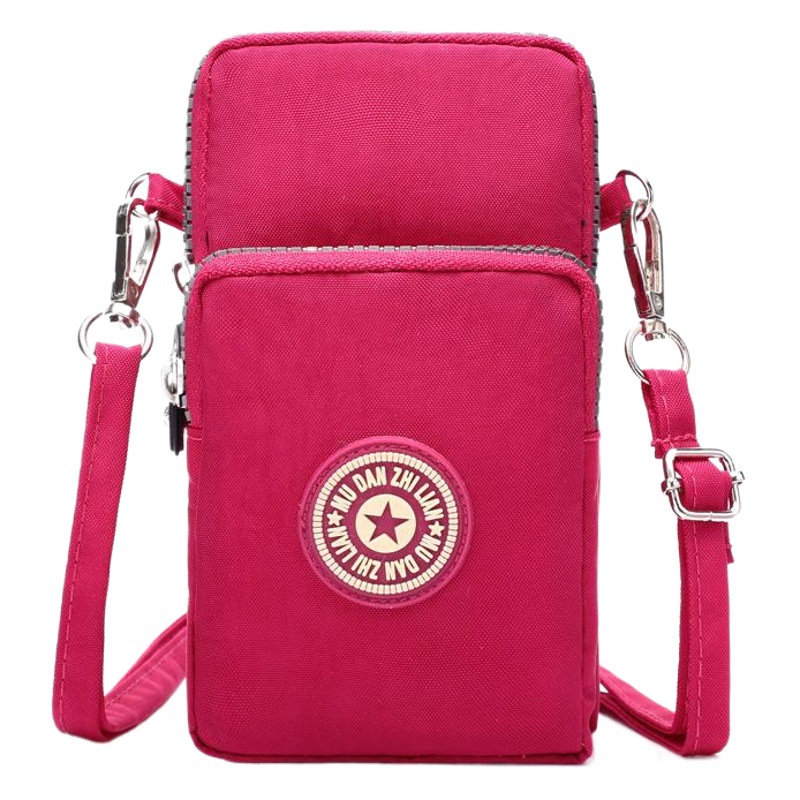 Nuevo bolso para teléfono móvil bolso de lona coreano monedero de nailon diagonal bolso para correr al aire libre bolso de brazo deportivo