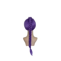 Skpop猎魔女团rumi鲁米麻花辫 cos假发儿童款紫色跨境假发 扣子网