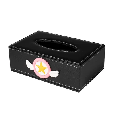Car tissue box/set Tissue Holder, Armrest Box - sakura-wings-comes-with-anti-slip-mat-suitable-for-about-300-paper-towels