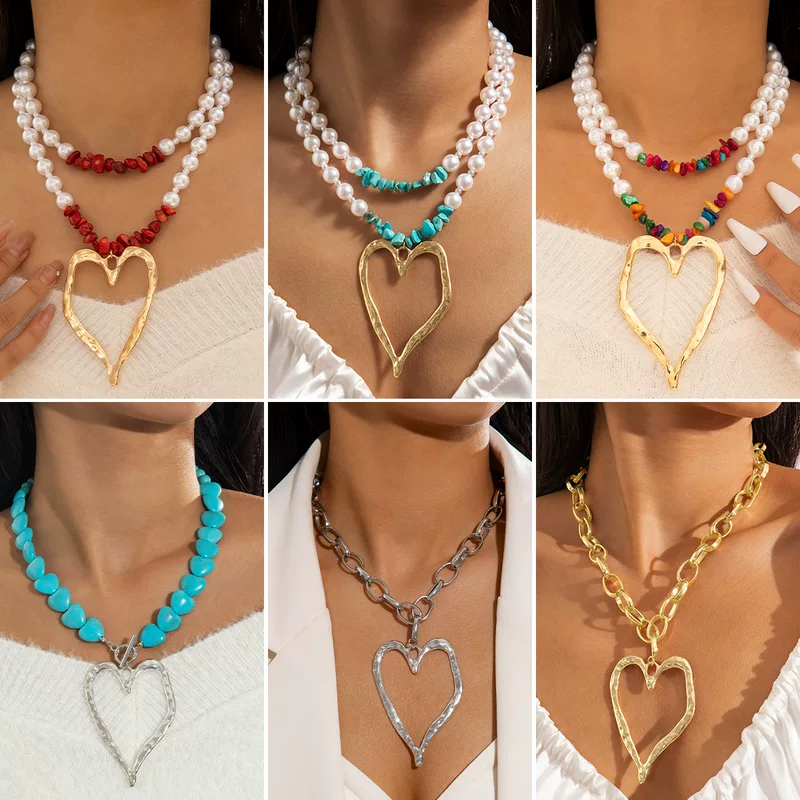 Бирюзовый ретро кулон из жемчуга, цепь для ключей сумки, европейский стиль