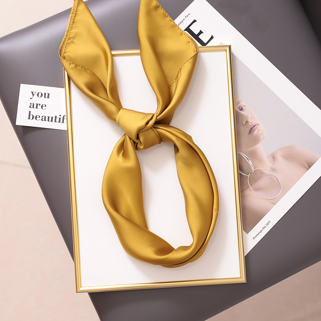 Small Square Scarf For Women, Versatile Professional Neck Wrap_voghion.com