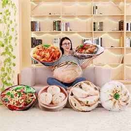 真美食抱枕小吃抱枕创意搞怪生日礼品送女友毛绒玩具个性靠垫