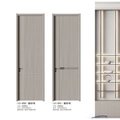メーカー製シンプル無垢材室内ドア 無臭エコ塗料不要ドア 寝室用平開きドア 防音防湿無垢材複合ドア