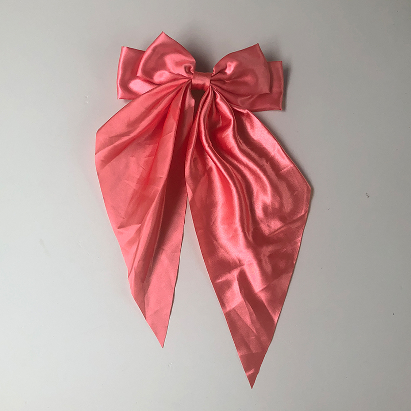 보우 스프링 클립-피치 핑크