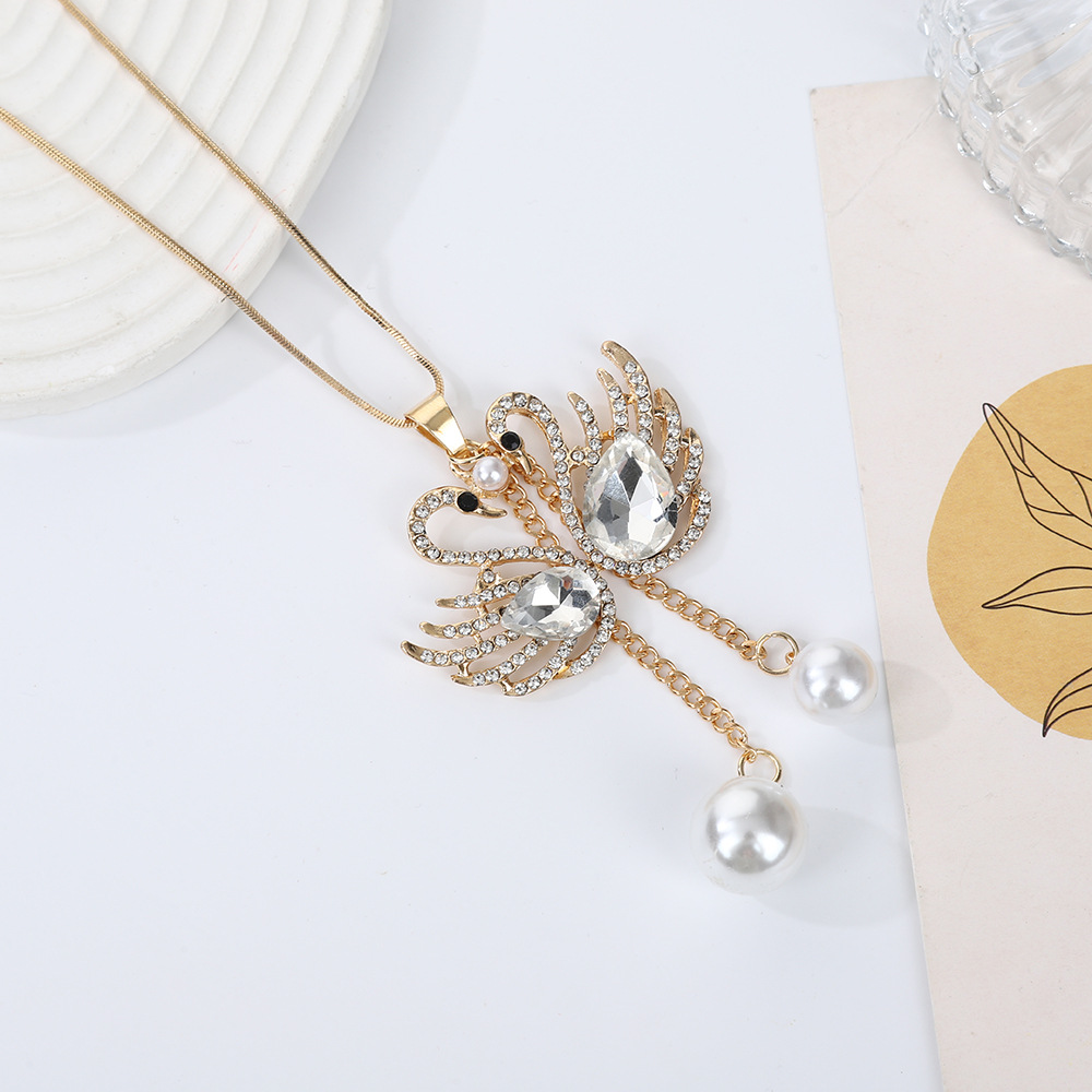 Accesorios de zorro Cadena de suéter de alta calidad collar largo de perlas para mujer nuevo collar de moda de otoño e invierno japonés y coreano